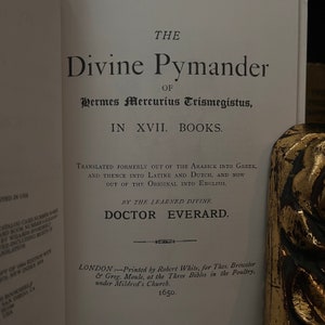 The Divine Pymander of Hermes, by Dr. Everand - Theosophy, Occult Books, Hermetics, New Age, Freemasonry, Ancient Egypt, Rosicrucian, AMORC image 3