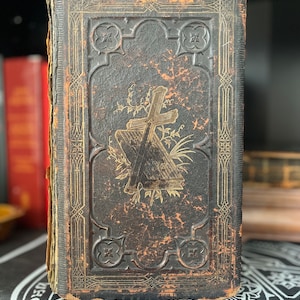 19th Century Gothic German Bible - Christianity, Antique Bible, Antiquarian, Religious, Roman Catholic, Catholicism