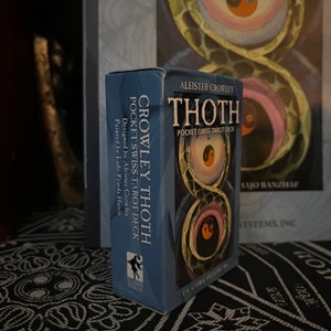 Pacote de livro e baralho de tarô Thoth - Thelema, OTO, Golden Dawn, Ordo Templi Orientis, Maçonaria, Ocultismo Raro, Nova Era, Gnosticismo, Esoterismo