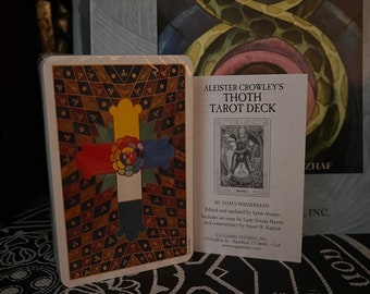 Thoth Tarot Book & Deck Bundle - Thelema, OTO, Golden Dawn, Ordo Templi Orientis, Freemasonry, Rare Occult, New Age, Gnosticism, Esotericism