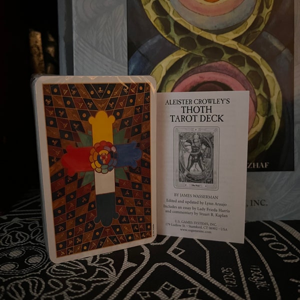 Thoth Tarot Book & Deck Bundle - Thelema, OTO, Golden Dawn, Ordo Templi Orientis, Freemasonry, Rare Occult, New Age, Gnosticism, Esotericism