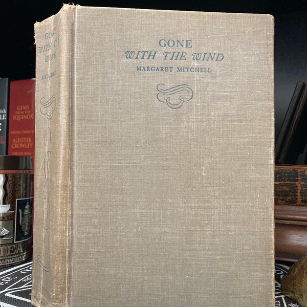 1936 Gone With The Wind by Margaret Mitchell - Rare, Literature, Fiction, Classic, Vintage, Antiquarian, Vintage Decoration, Hardcover, Rare