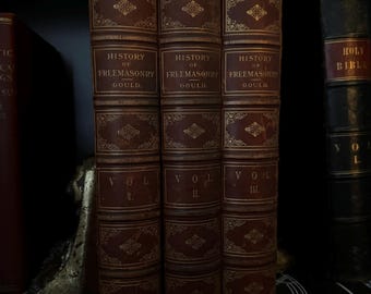 SCARCE ILLUMINATI FREEMASONRY Books Occult All Seeing Eye Esoteric Hermetics Druid Templar The History of Freemasonry **Scarce** Vol. 1-3