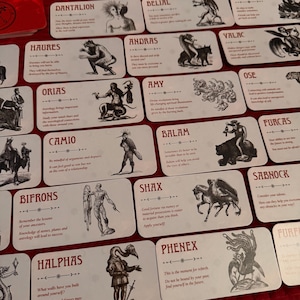 Minicartas del Demonio del Día - Demonología Magia Enoquiana Oráculo Tarot Nueva Era Espiritualidad Metafísica Ocultismo Alquimia Hermetismo Astrología