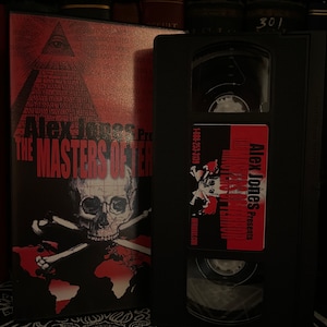 Rare Alex Jones VHS - Government Coverup, NWO, Flying Saucer, Aliens, Jesuit Order, Ascended Masters, CIA, Conspiracy, Occult, Freemasonry