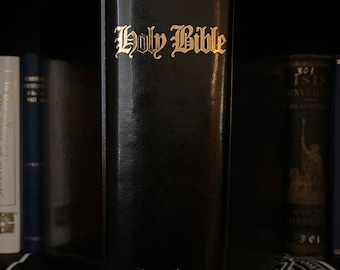 1611 Holy Bible Facsimile KJV - Christianity, Apocrypha, First Edition Bible, Custom, Handmade, Family Bible, Beautiful Bible, Catholicism