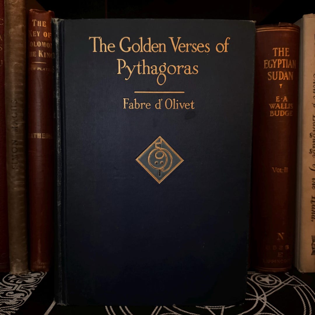 Atlatis Scriptures The Golden Verses of Pythagoras, by Fabre D' Olivet (1925) - Illuminati ...