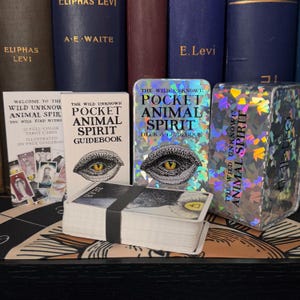 Baraja de bolsillo de espíritus animales salvajes desconocidos Cartas del tarot Espiritualidad esotérica de la nueva era Libros de metafísica Alquimia oculta Astrología hermética
