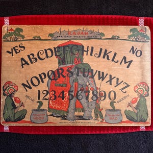 1940s Raja Talking Board Ouija Divination Fortune Telling Superstition Occult Seance New Age Metaphysics Witchcraft Vintage Spiritism
