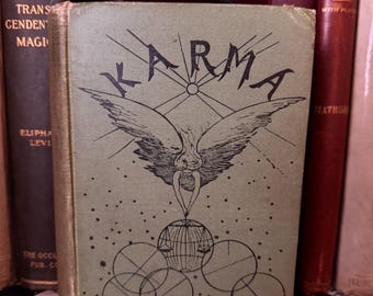 Karma, AP Sinnett 1891 Escaso Ocultismo Oriental Metafísica Nueva Era Espiritualidad Teosofía Misticismo Rosacruz Hermetismo Esoterismo