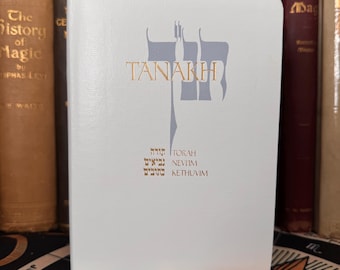 White Leather Tanakh - Old Testament Talmud Torah Bible Esoteric Spirituality Metaphysics Freemasonry Kabbalah Mysticism Solomons Temple