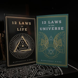 The 12 Spiritual Laws Set, by Manhardeep Singh - Hermeticism, Occult, New Age, Freemasonry, Theosophy, Golden Dawn, Hermes Trismegistus