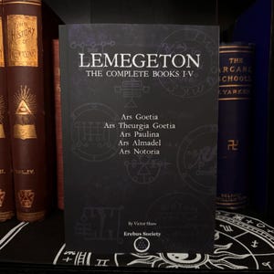 Lemegeton Complete ARS Goetia 5 Books - Occult Metaphysics Goetia Black Magic Witchcraft Enochian Magic Golden Dawn Esotericism Thelema