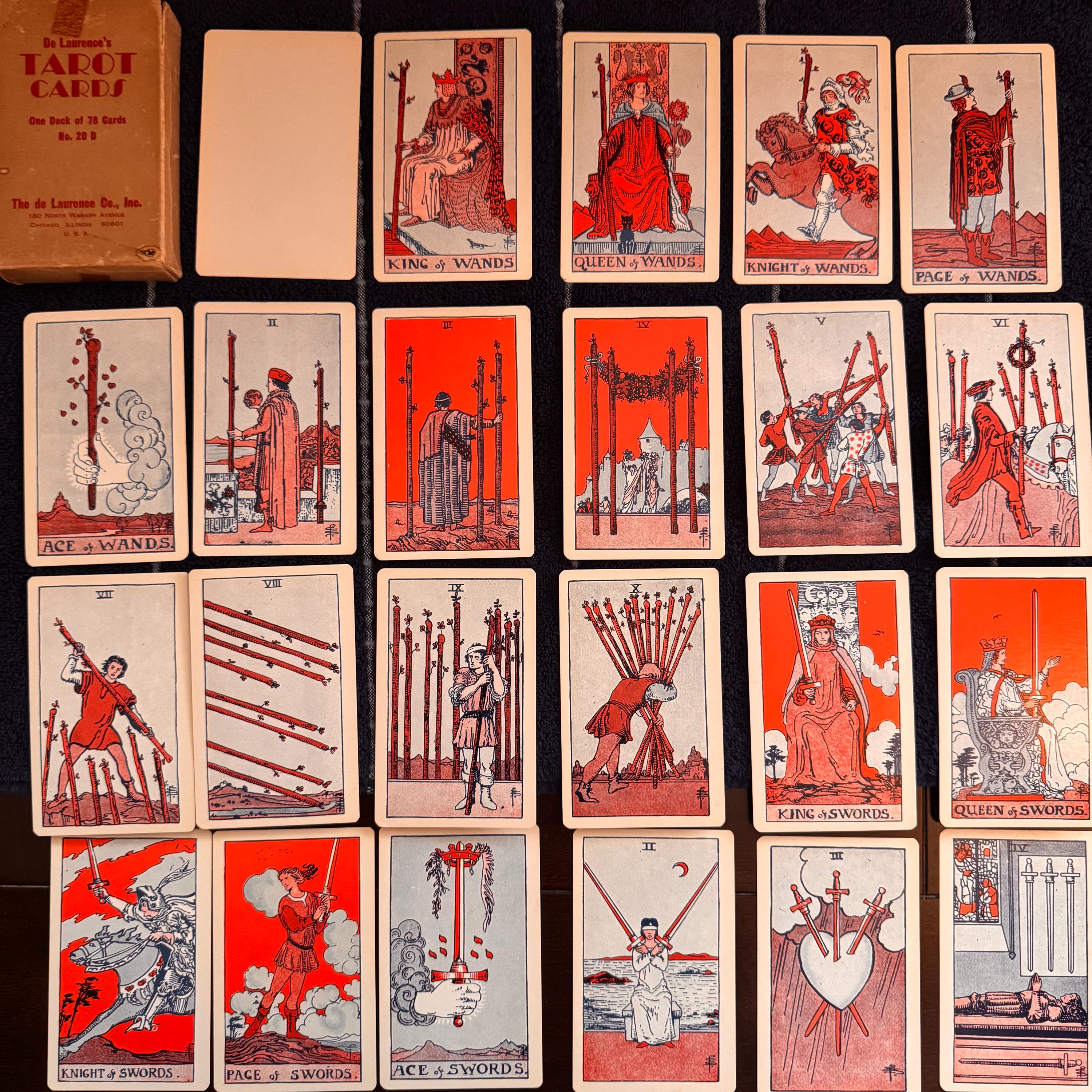 Der Schlüssel zum Tarot Buch & Deck, L W de Laurence - Esoterische Weissagung Okkulte Geheime Lehren Hermetik Verbotenes Wissen Ägyptisch