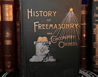 Historia de la masonería y órdenes concordantes (1892) Fraternidad masónica Sociedad secreta Illuminati Ocultismo Egipcio Templo de Salomón AMORC