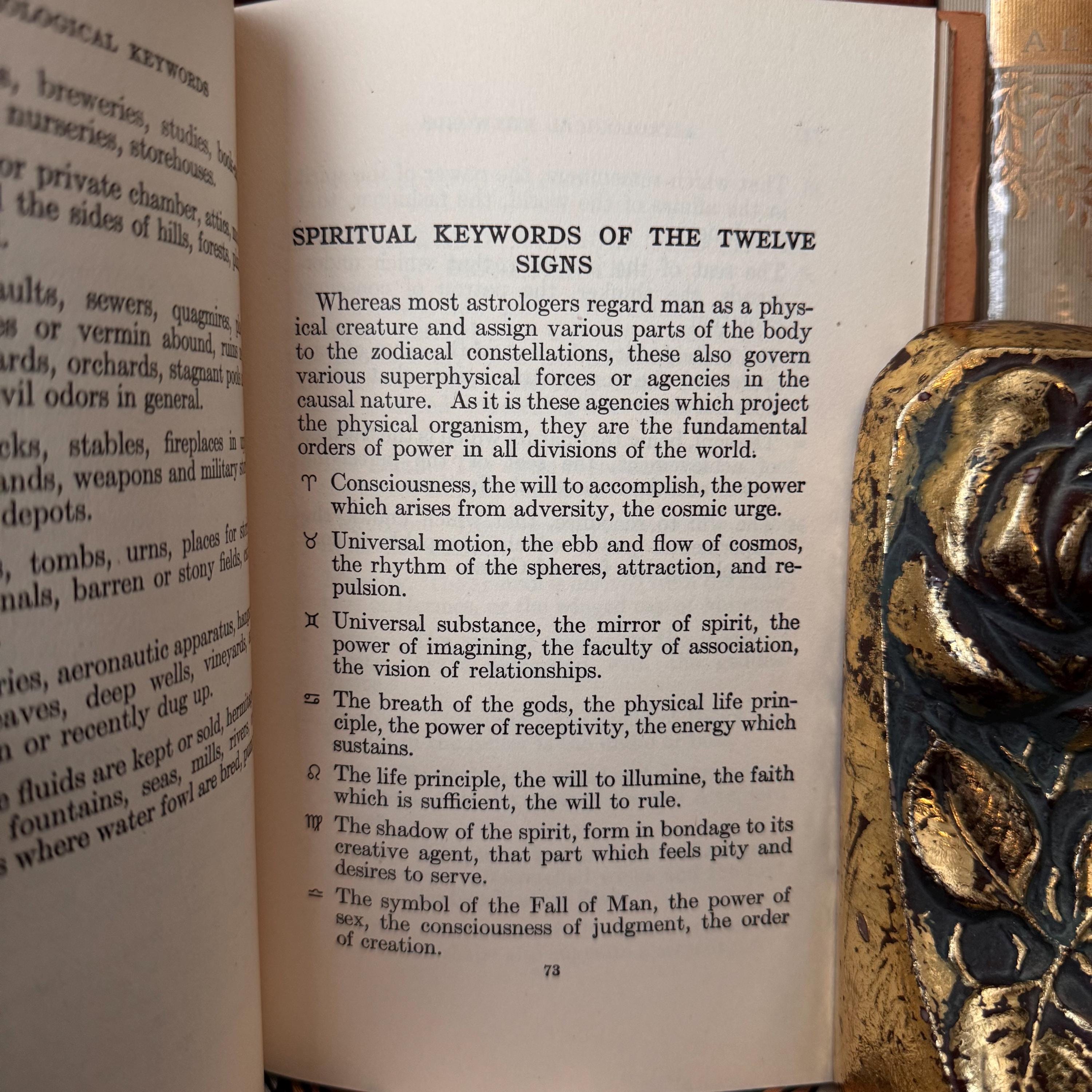 占星術のキーワード、マンリー・P・ホール著（1931年）薔薇十字団オカルトフリーメイソン秘教ルクソール神殿秘密結社イルミナティ - Etsy 日本