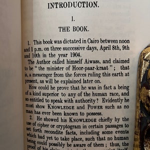 The Book of The Law, by Aleister Crowley Occult Facsimile, Black Magic, Enochian Magic, Thelema, Gnosticism, OTO, Golden Dawn, HandCrafted image 3