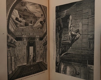 May include: A black and white illustration depicting a candidate being initiated into the ancient mysteries. The illustration shows a man standing in a doorway with a star above it. The text "Initiation of a Candidate into the Ancient Mysteries" is below the illustration.