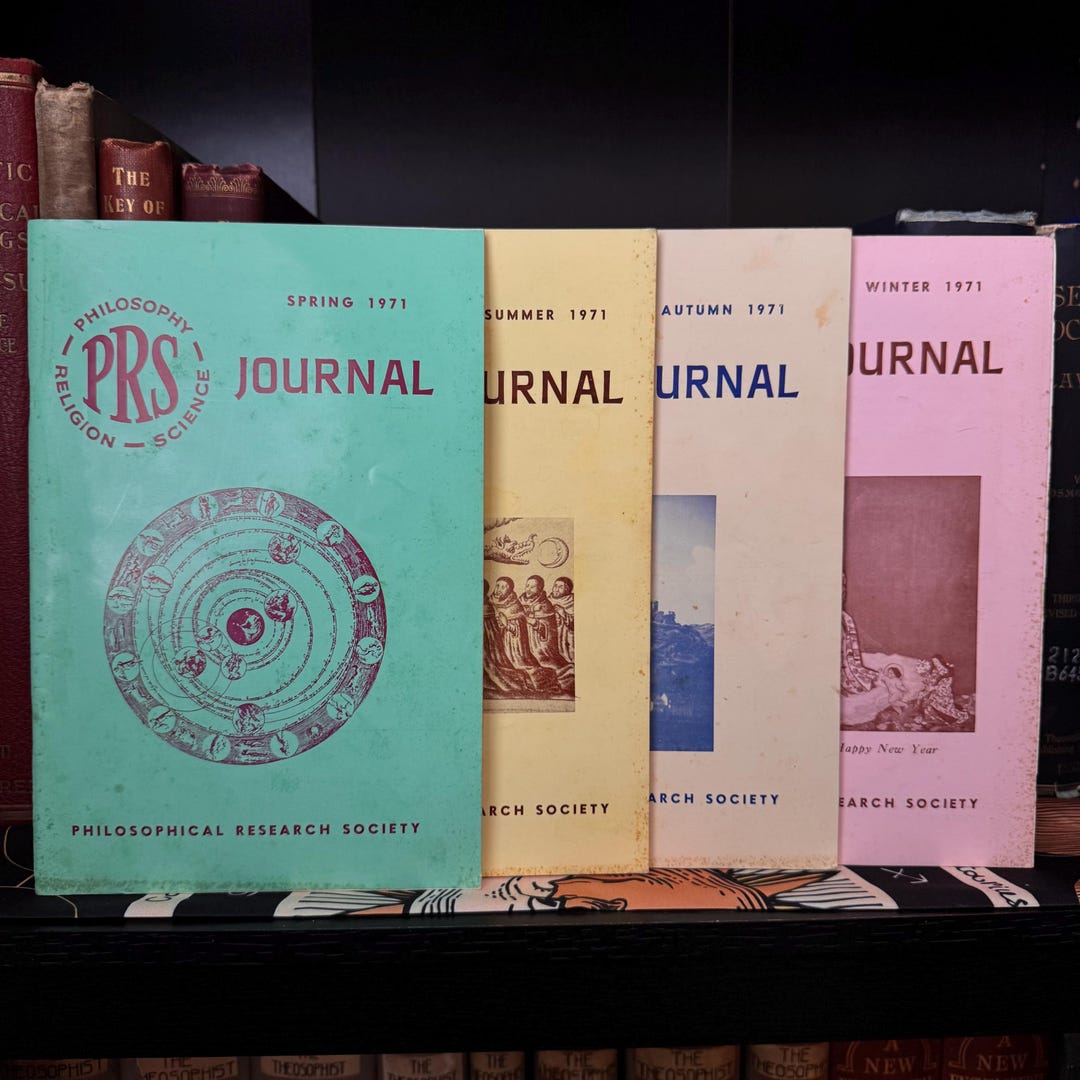 Manly P Hall PRS Journal 1971 4 Issues - New Age Spirituality Occult ...