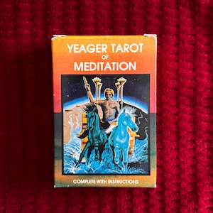 Tarot Yeager de meditación Cartas completas del Tarot Vintage Hermetismo Nueva Era Espiritualidad Metafísica Ocultismo Alquimia Astrología Oráculo del Zodíaco