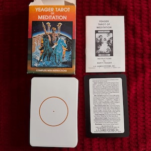 Tarot Yeager de meditación Cartas completas del Tarot Vintage Hermetismo Nueva Era Espiritualidad Metafísica Ocultismo Alquimia Astrología Oráculo del Zodíaco