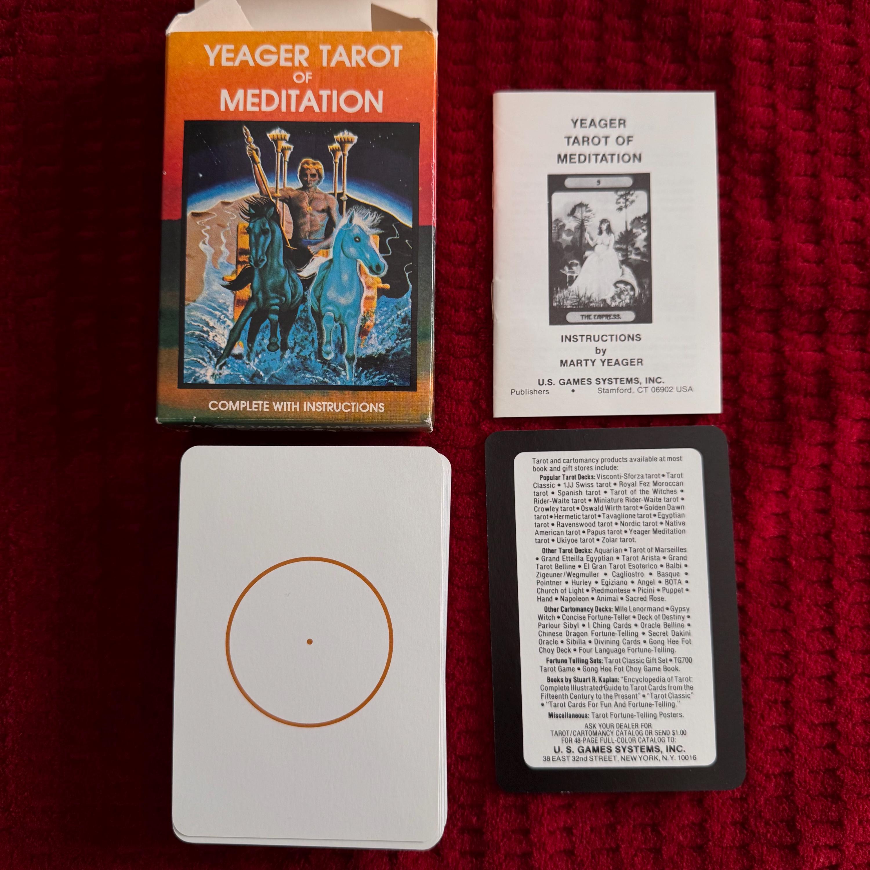 yerger tarot of meditation タロット 中古品 楽天市場】【絶版！レアタロットカード】イエーガー・タロット