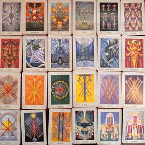 Thoth Tarotkaarten, door Aleister Crowley - Ordo Templi Orientis Occult Books Hermetic Order Golden Dawn Hekserij Waarzeggerij Heidense wetenschap