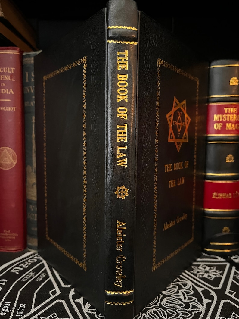 The Book of The Law, by Aleister Crowley Occult Facsimile, Black Magic, Enochian Magic, Thelema, Gnosticism, OTO, Golden Dawn, HandCrafted image 10