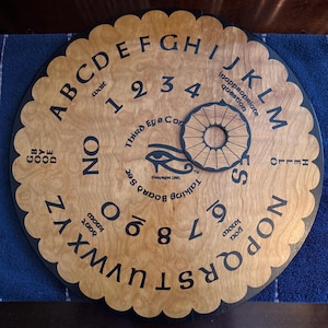 Third Eye Concepts Talking Board w Planchette Divination Ouija Superstition Occult Seance New Age Metaphysics Witchcraft Vintage Spiritism