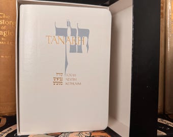 White Leather Tanakh - Old Testament Talmud Torah Bible Esoteric Spirituality Metaphysics Freemasonry Kabbalah Mysticism Solomons Temple