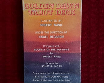 GOLDEN DAWN TAROT Deck - Vintage Waarzeggerij Gereedschap Hekserij Occult Metafysica Hermetica Hekserij Waarzeggerij Heidens Wetenschap Geheim genootschap
