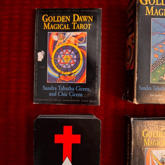 Golden Dawn Tarot Deck Set - Divination Hermeticism Thelema