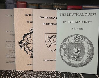 Conjunto de folletos de masonería A.E Waite (4 vol.) - Ocultismo, Cabalá, Teosofía, Illuminati, Masonería, Druidismo, Rosacruz, Caballeros Templarios