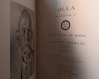 Olla, Aleister Crowley 1946 Limited First Edition Occult Hermetic Esoteric Golden Dawn OTO Alchemy Philosophy