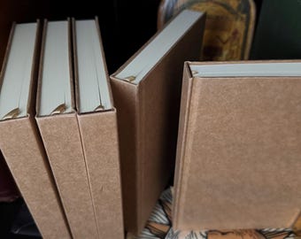 Blank Hardcover Kraft Sketchbook Journal 5.7”x8.3” 120 Sheets/240 Pages Premium Paper - Minimalist Meditation Dream Notes Manifestation