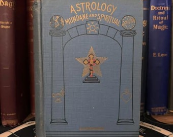 Astrology Mundane and Spiritual, SR Parchment Occult Hermeticism Freemasonry Illuminati Rosicrucian Fraternity AMORC Theosophy Esotericism