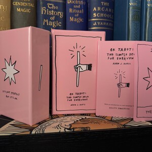 Baralho de cartas de tarô PINK OK - Cartas de tarô para mulheres Iniciantes Wicca Nova Era Espiritualidade Metafísica Livros Ocultismo Alquimia Hermética Astrologia