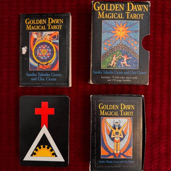 コレクション GOLDEN DAWN TAROT DECK The Golden Dawn Tarot Cards Deck Esoteric Telling Us Games