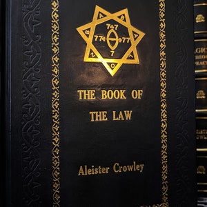 The Book of The Law, by Aleister Crowley Occult Facsimile, Black Magic, Enochian Magic, Thelema, Gnosticism, OTO, Golden Dawn, HandCrafted image 9