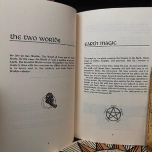 EARTH MAGIC, A Dianic Book of Shadows Scarce Occult Witchcraft Kabbalah ...