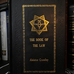 The Book of The Law, by Aleister Crowley Occult Facsimile, Black Magic, Enochian Magic, Thelema, Gnosticism, OTO, Golden Dawn, HandCrafted image 1