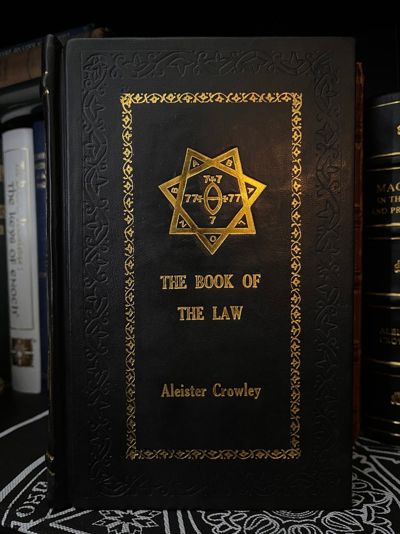The Book of The Law, by Aleister Crowley Occult Facsimile, Black Magic, Enochian Magic, Thelema, Gnosticism, OTO, Golden Dawn, HandCrafted image 1