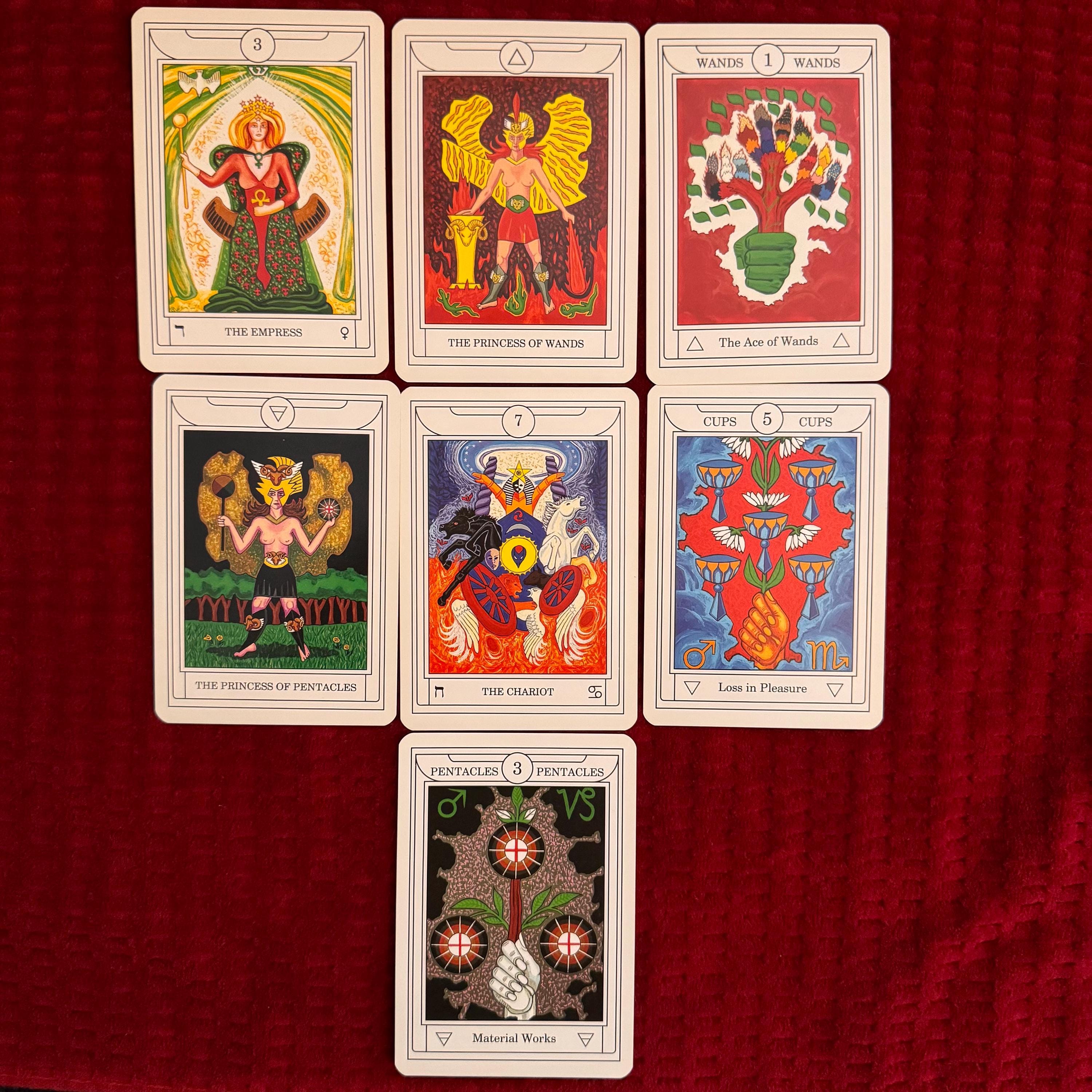 Golden Dawn Tarot Deck Set - Divination Hermeticism Thelema