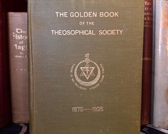 Het gouden boek van de Theosophical Society (1925) Esoterische metafysica New Age-spiritualiteit Secret Society Rosicrucian AMORC Hermetisme
