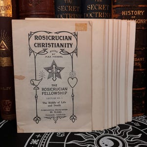 Rosicrucian Christianity, Max Heindel No. 1-20 - Scarce AMORC Rosicrucian New Age Occult Hermeticism Neophyte Freemasonry All Seeing Eye