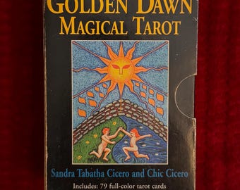Golden Dawn Tarot Deck Set - Divination Hermeticism Thelema