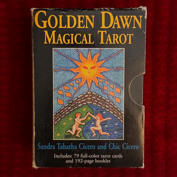 Golden Dawn Tarot Deck Set - Divination Hermeticism Thelema