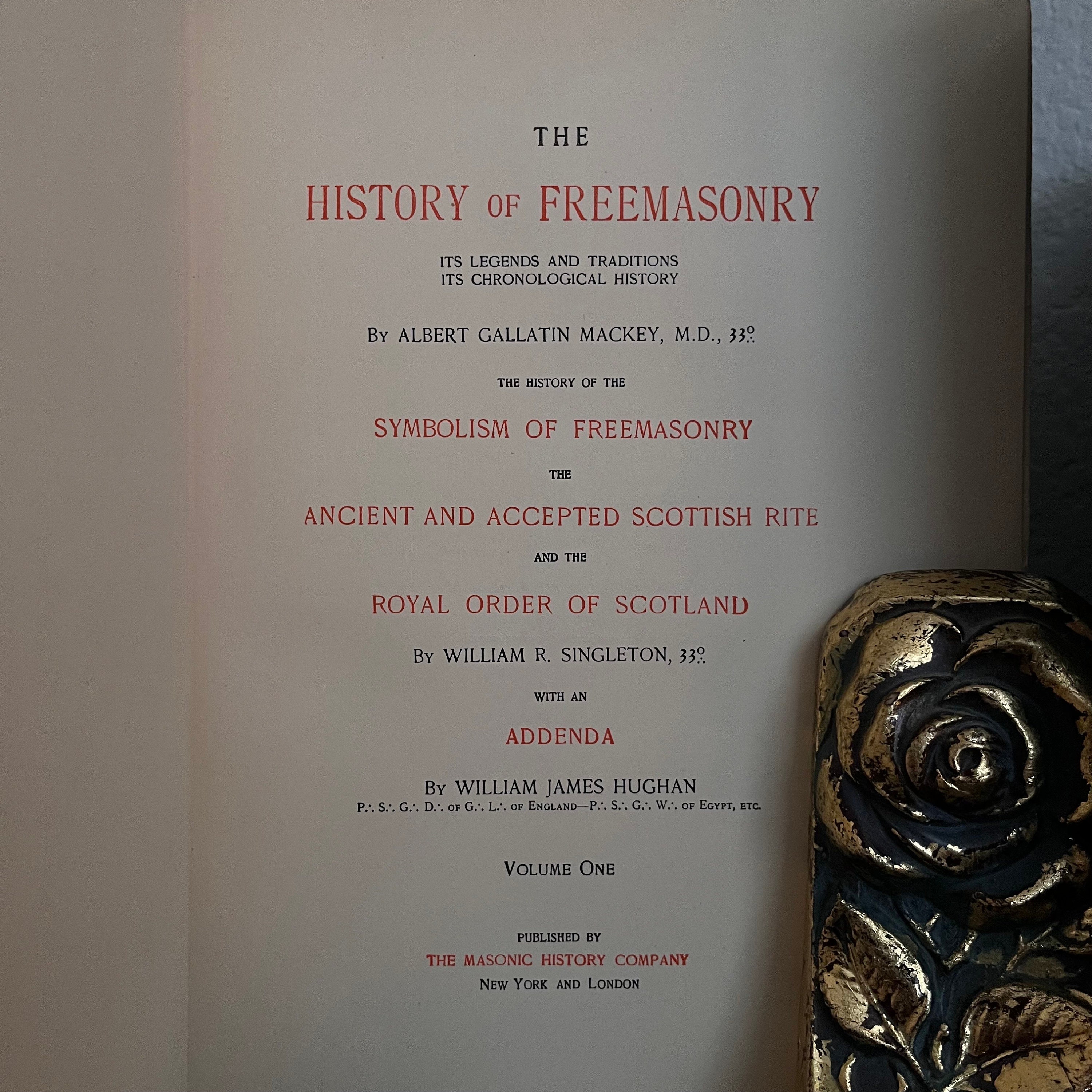 History of Freemasonry, by Albert G. Mackey Vol. 1-7