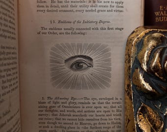 The Odd Fellows Manual, by Aaron R. Grosh (1858) - Illuminati Rare Freemasonry Occult Books All Seeing Eye Esoteric Hermeticism Druid Pagan