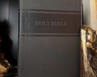 The Holy Bible NKJV LeatherTouch- Old New Testament Genesis Exodus Biblical Jewish Scriptures Chritianity Deluxe Brown Personal Travel